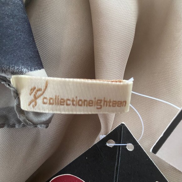 Collectioneighteen Nordstrom silver mink one size scarf wrap shawl square 35.5" - Picture 5 of 8